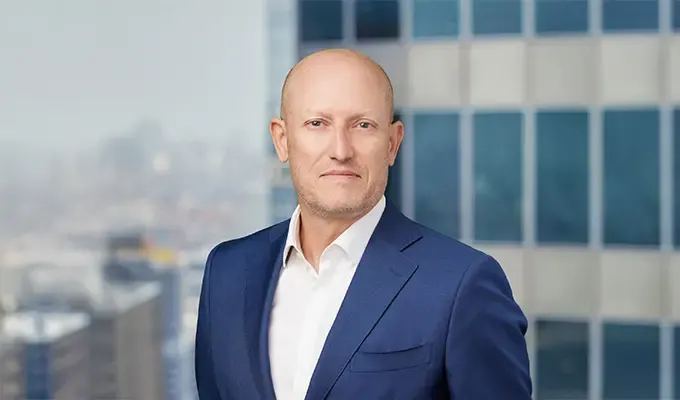 A headshot of Gael Touya, president of Aptar's pharma sector.