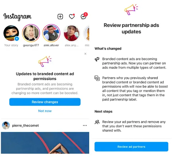 Instagram Partnership Ads