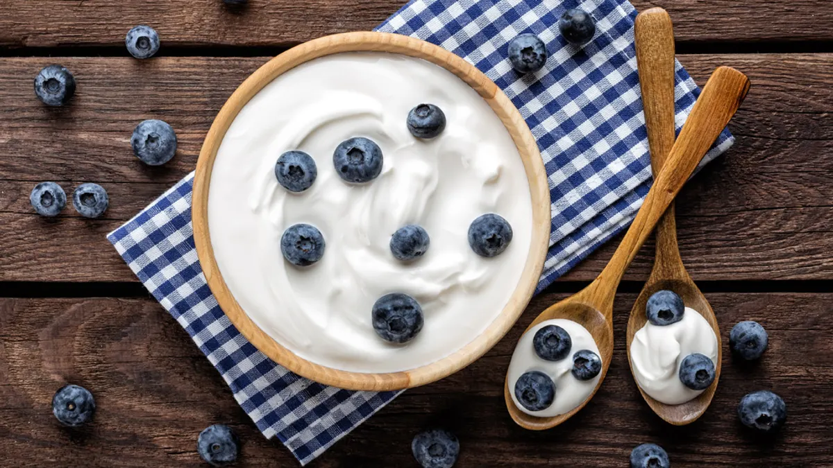 Bowl of yoghurt