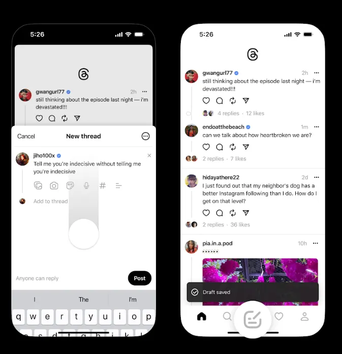 Threads drafts