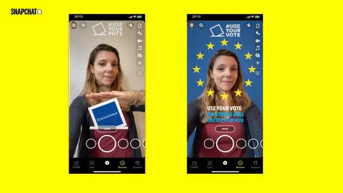 Snapchat EU elections