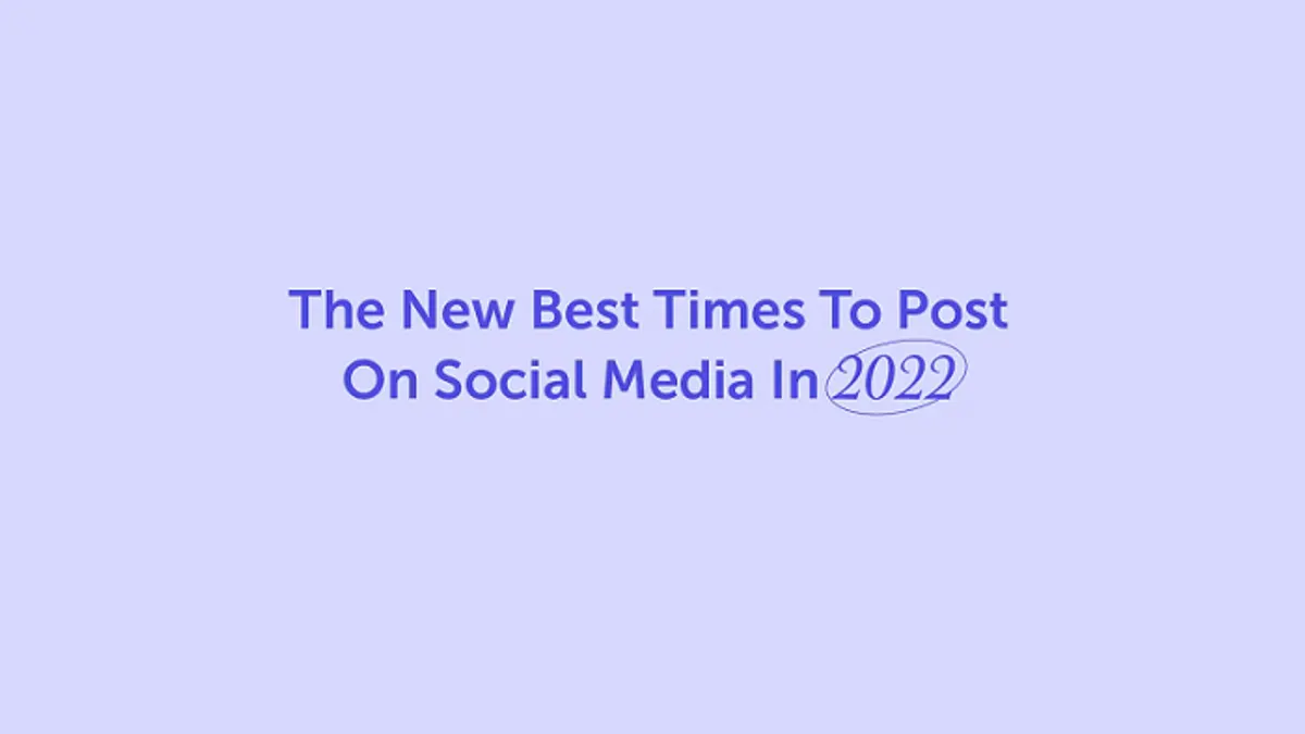 Best times to post 2022