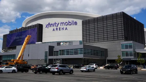 Shown is the Xfinity Mobile Arena in Philadelphia, on Sept. 2, 2025.