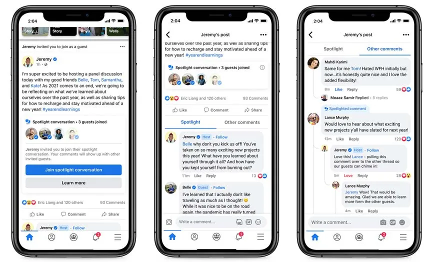 Facebook Spotlight Conversations