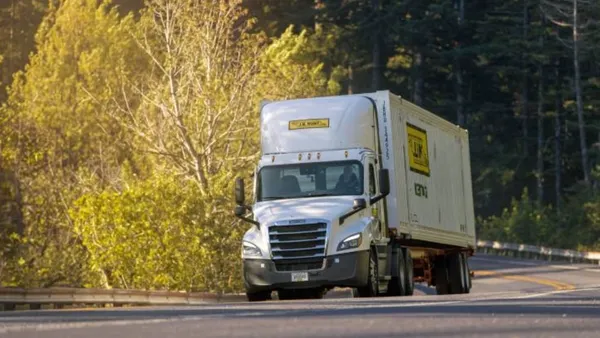 JB Hunt truck forest