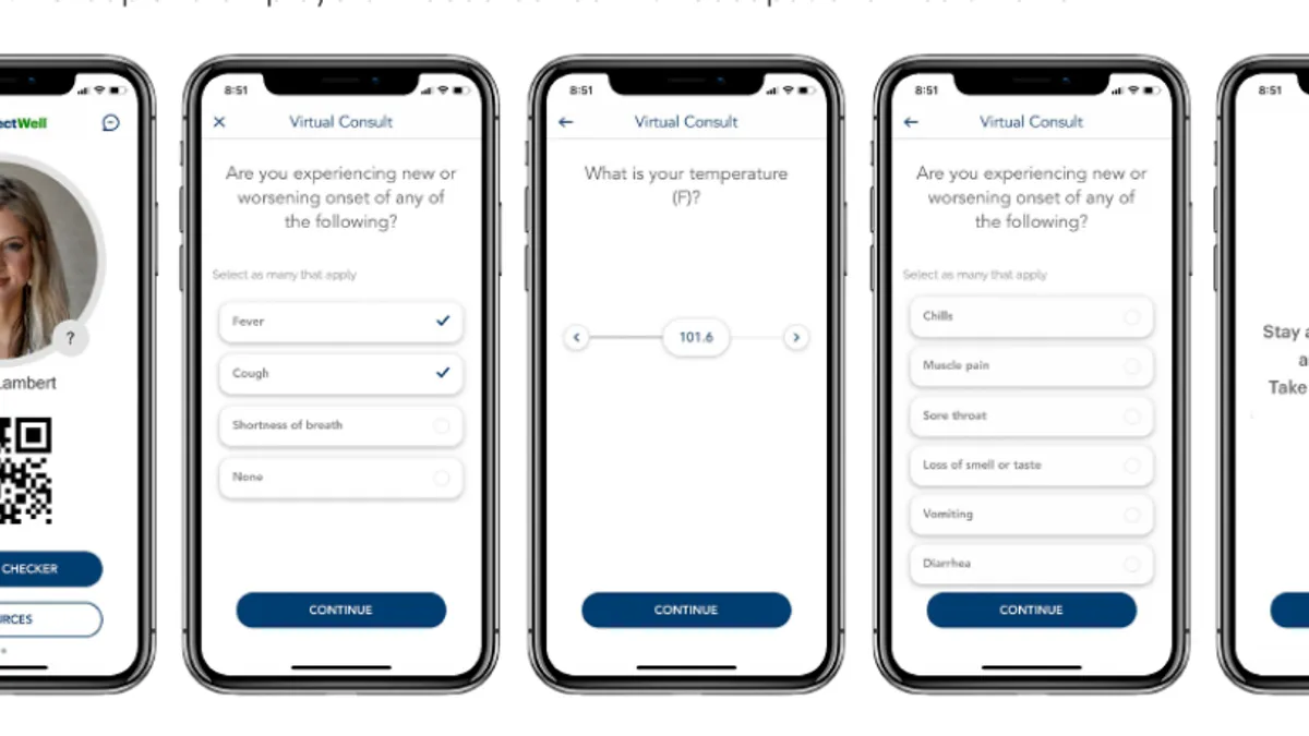 UnitedHealth/Microsoft launches app, Protectwell, to screen employees for COVID-19