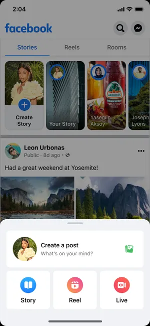 Facebook creators update
