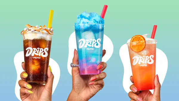 A promotional image of several Pepsi premium mixed drinks.