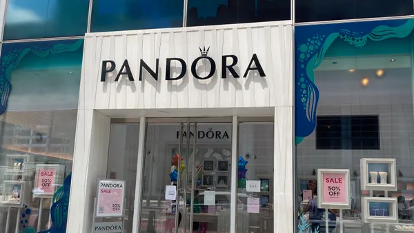 Pandora storefront in NYC.