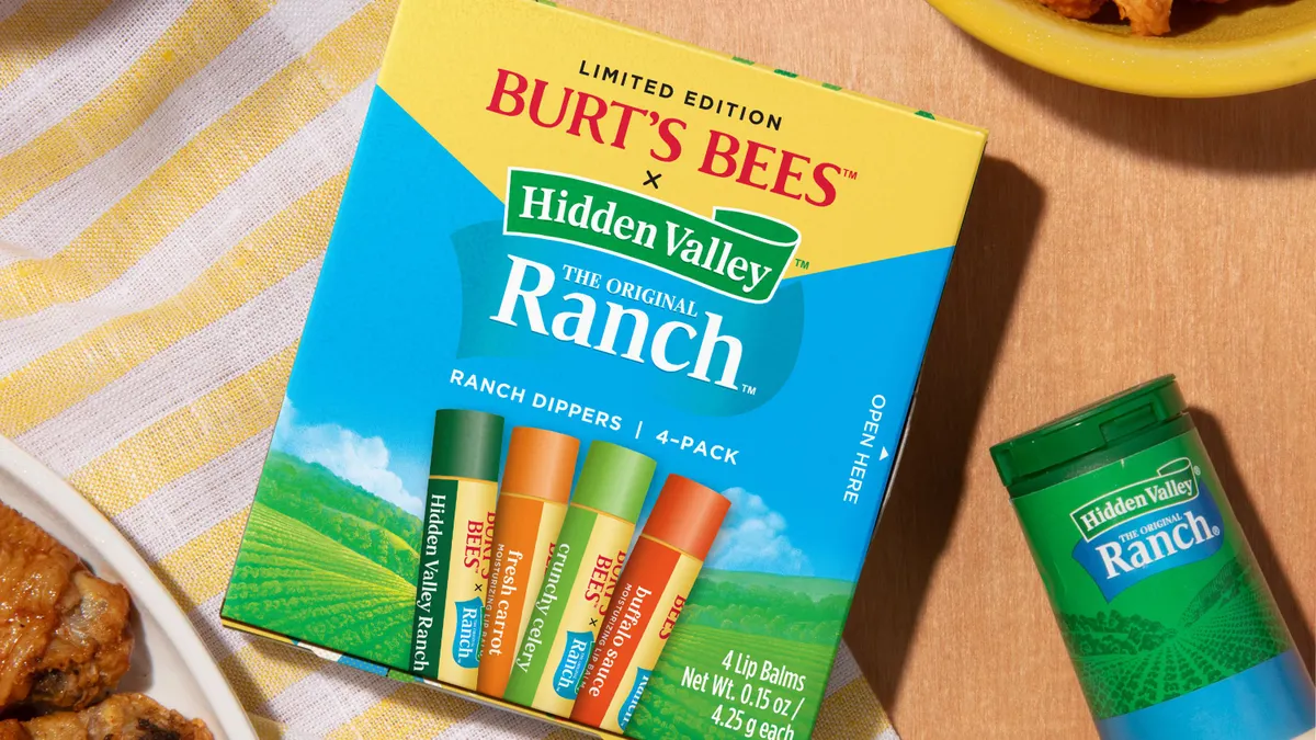 Hidden Valley Ranch lip palm.