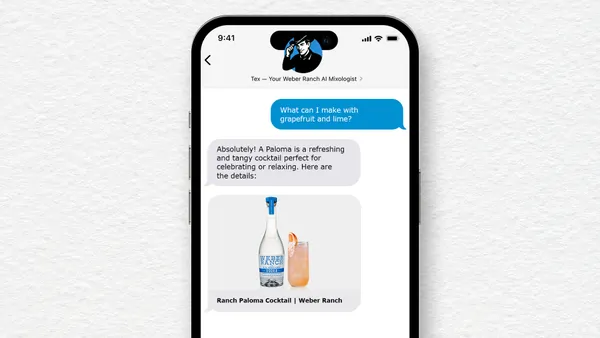 Weber Ranch AI mixologist app