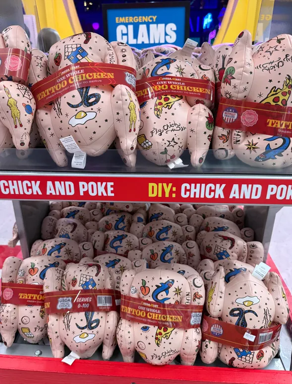Products at Omega Mart.