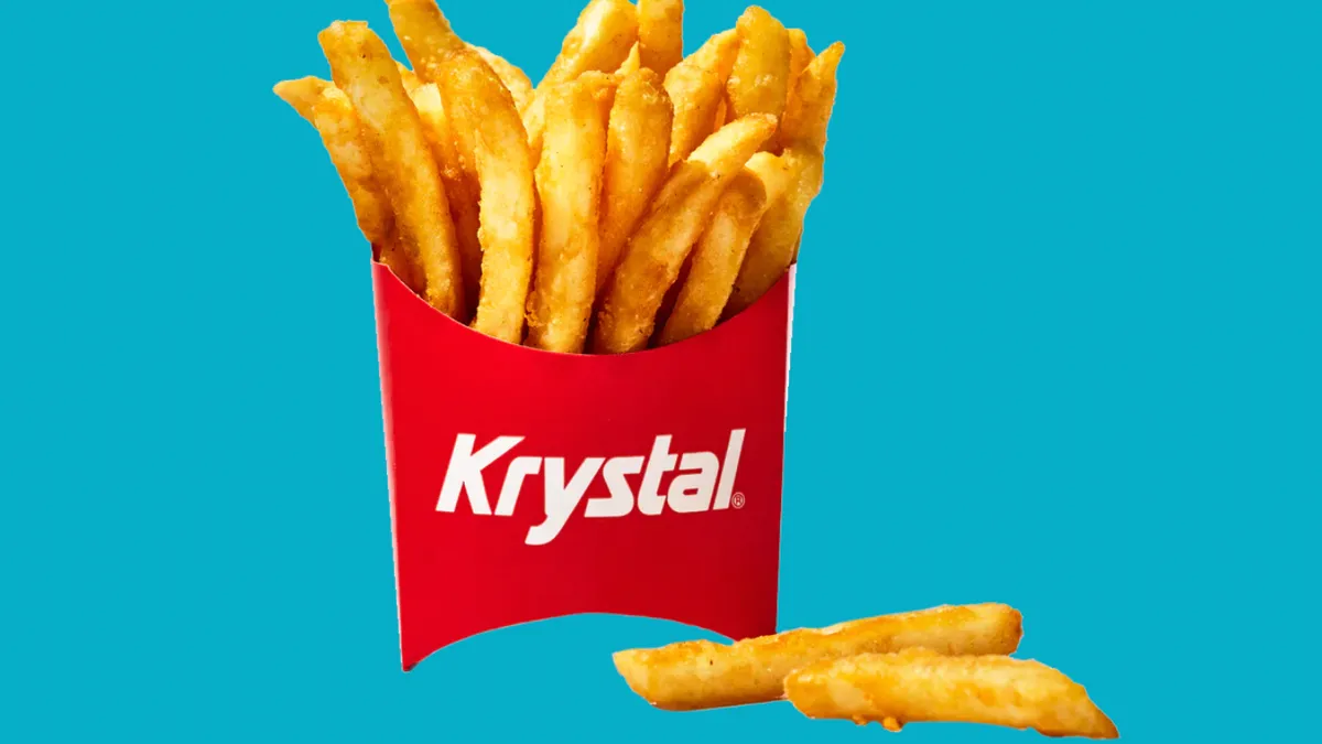 A packet of Krystal's fries.