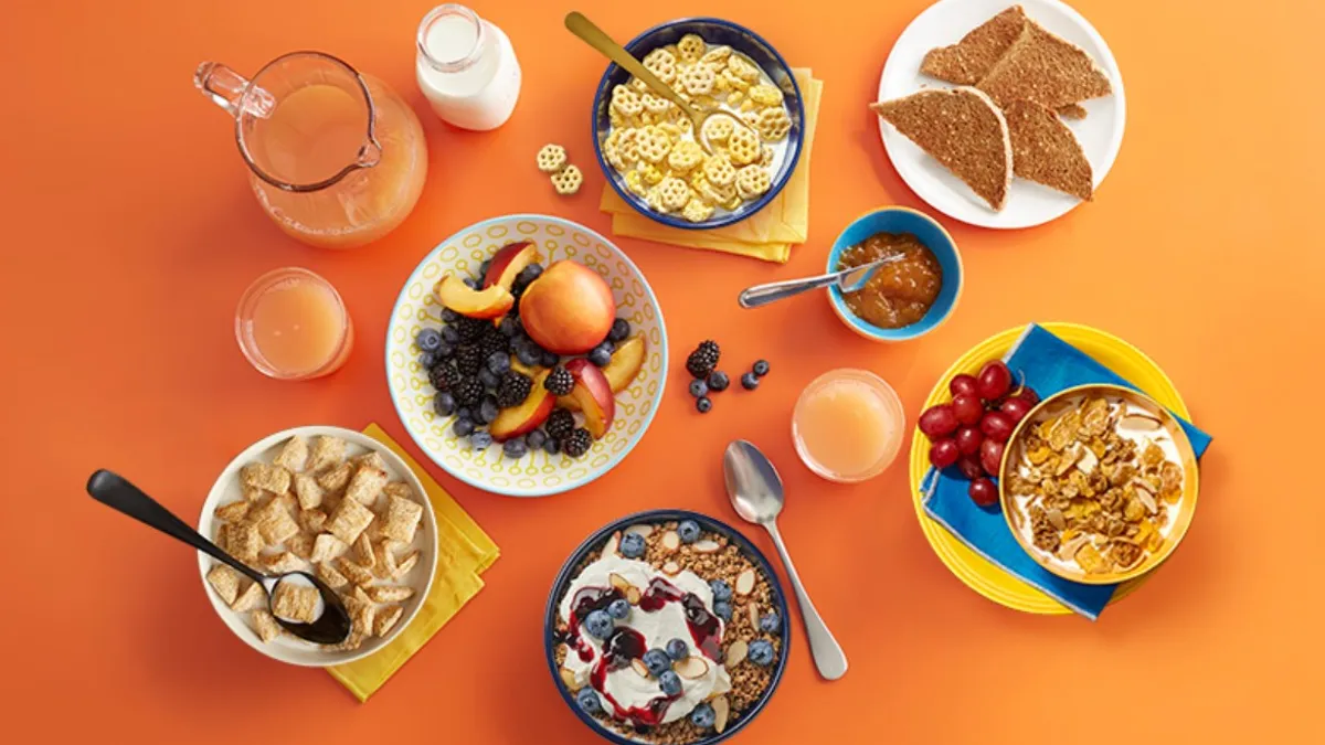 Bowls of cereal made by Post Holdings.