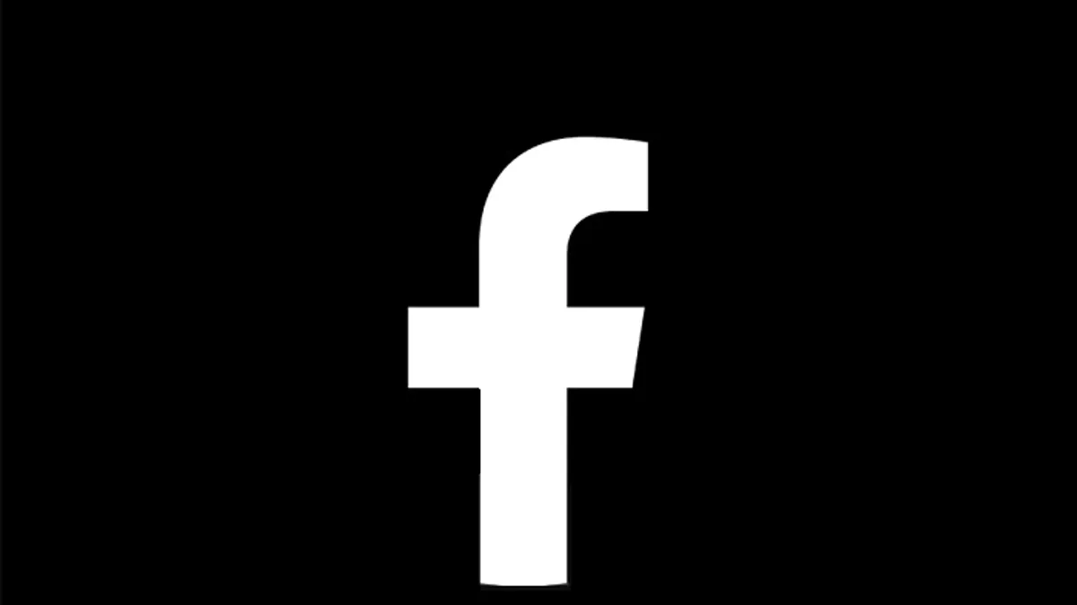 Facebook logo black