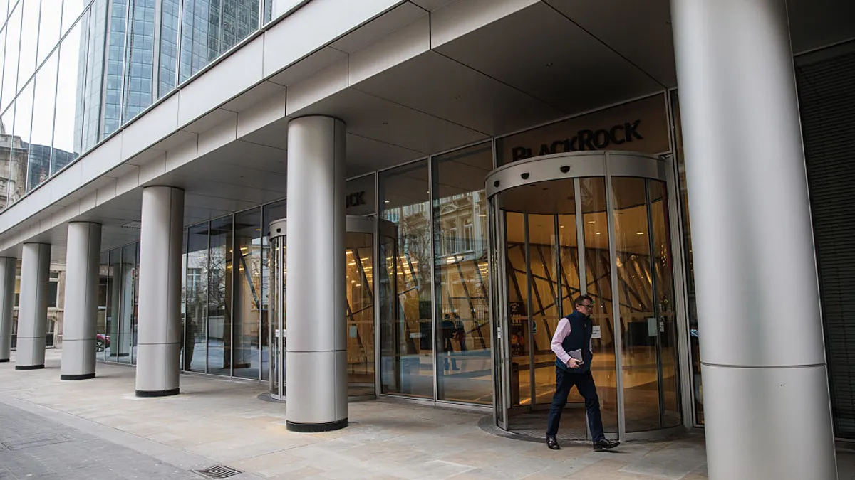 A general view of BlackRock's United Kingdom headquarters