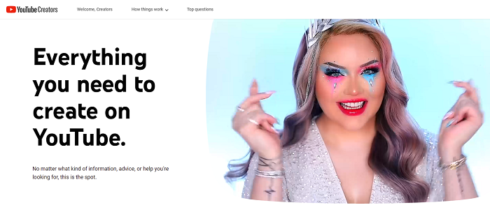 YouTube Creator Website