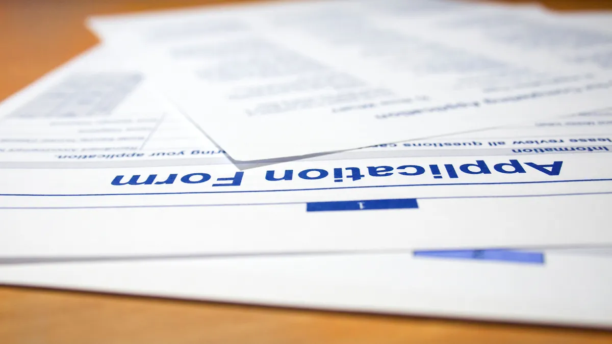 Job application form