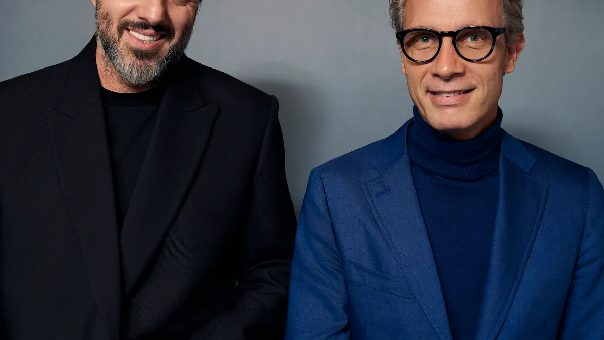 Farfetch CEO José Neves and Neiman Marcus Group CEO Geoffroy van Raemdonck