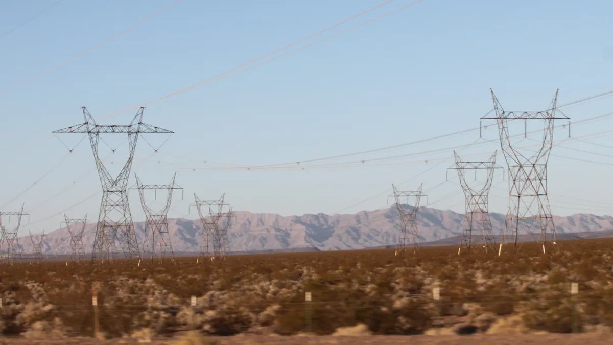 Power lines in Nevada