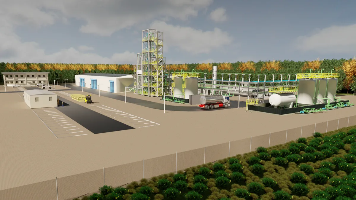 A rendering of Licella's Advanced Recycling Victoria facility, featuring Catalytic Hydrothermal Reactor technology.