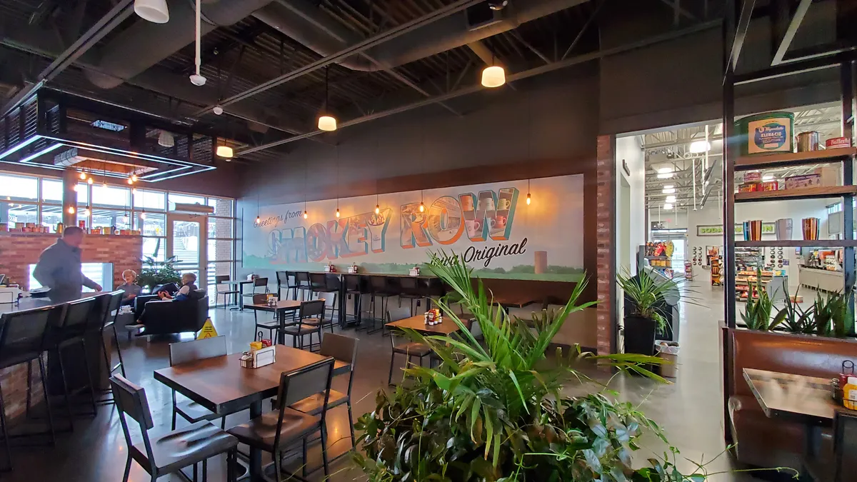 A Smokey Row coffee shop inside Hy-Vee's Fast & Fresh c-store