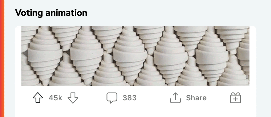 Reddit live vote counts