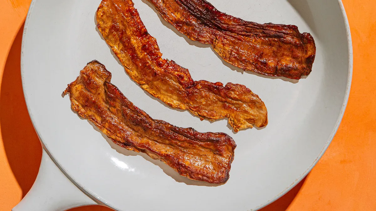 MyBacon, a product of Atlast Food Co., is made from mushroom mycelium.