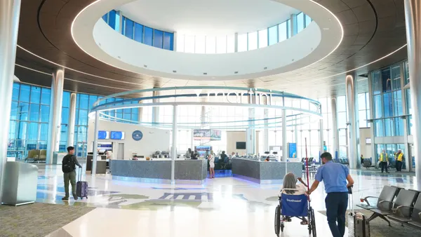 Interior of the new Concourse D extension at Nashville International Airport.