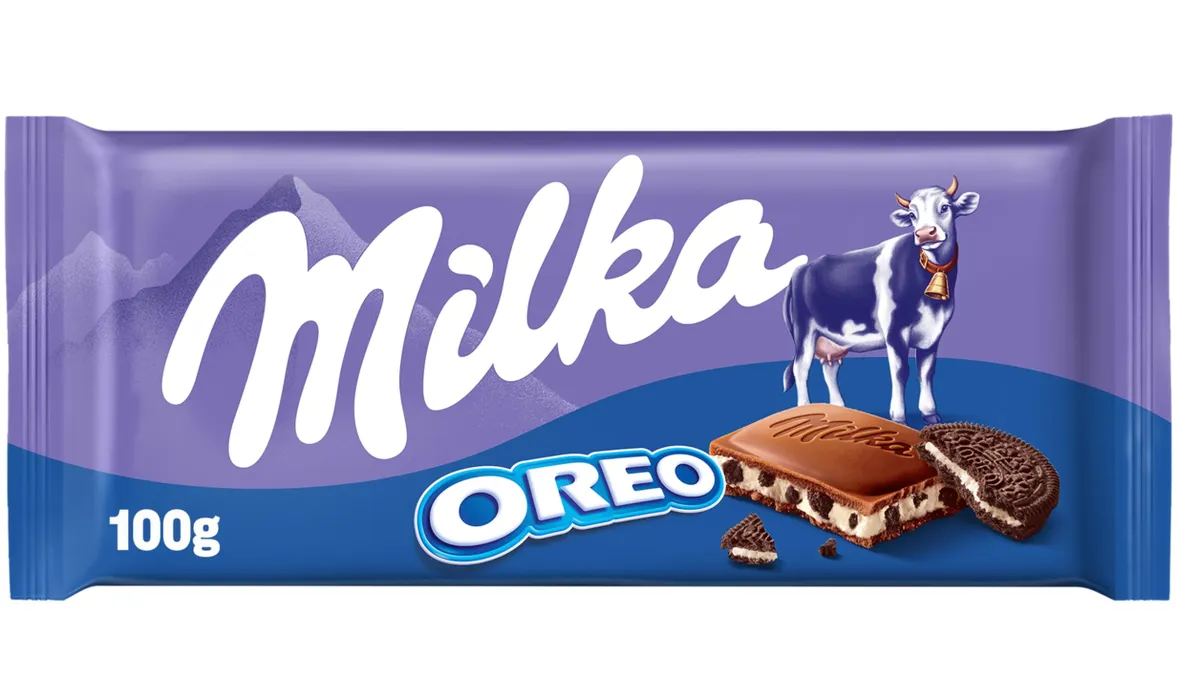 Mondelez's Milka bar filled with Oreo.