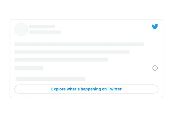 Tweet embed update