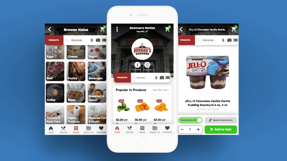 ShopHero's online grocery platform