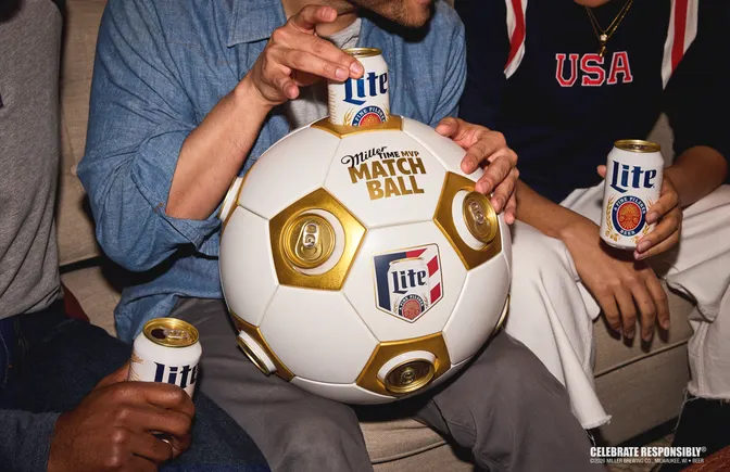 Miller Lite puts 12-pack in soccer ball as part of World Cup campaign