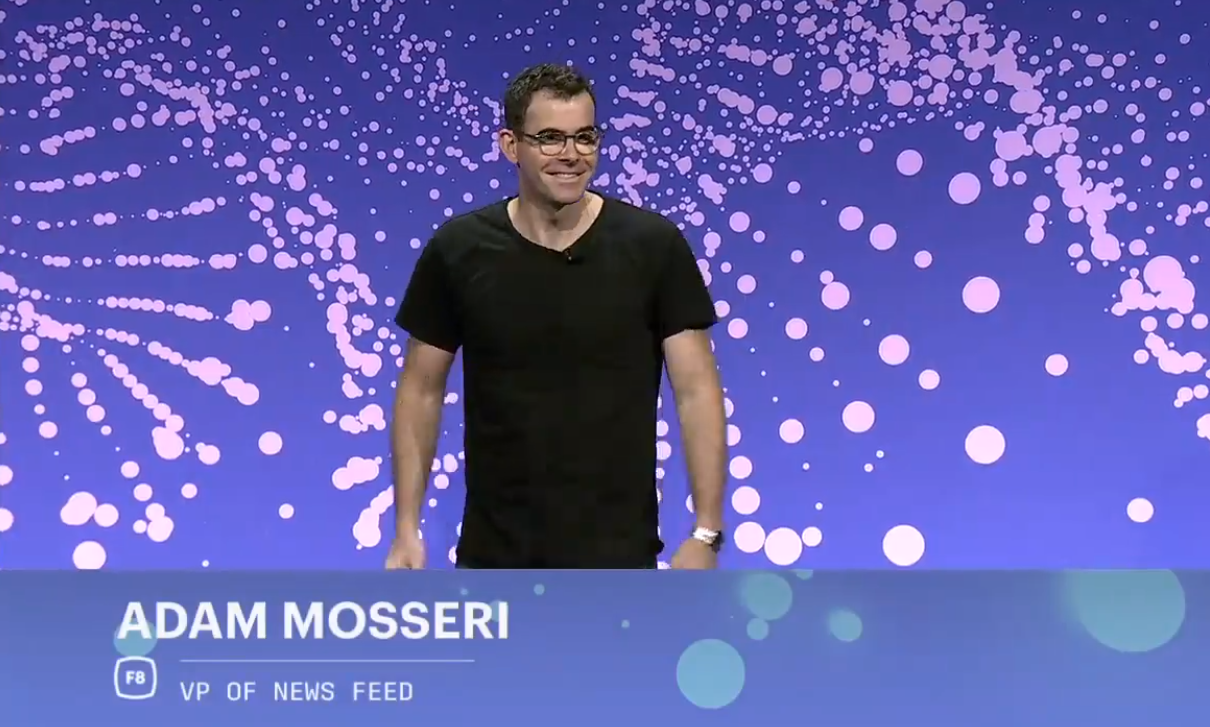 Adam Mosseri on stage