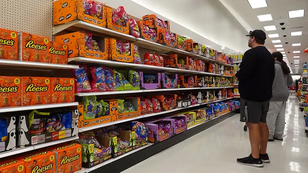 Customers shop for Halloween candy