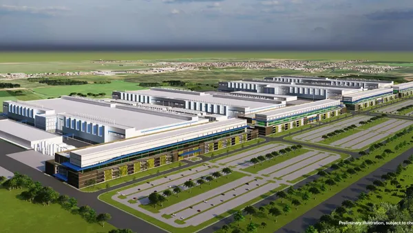 Rendering of Micron’s semiconductor fabrication complex