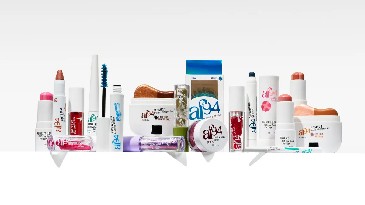 Products from the AF94 makeup brand