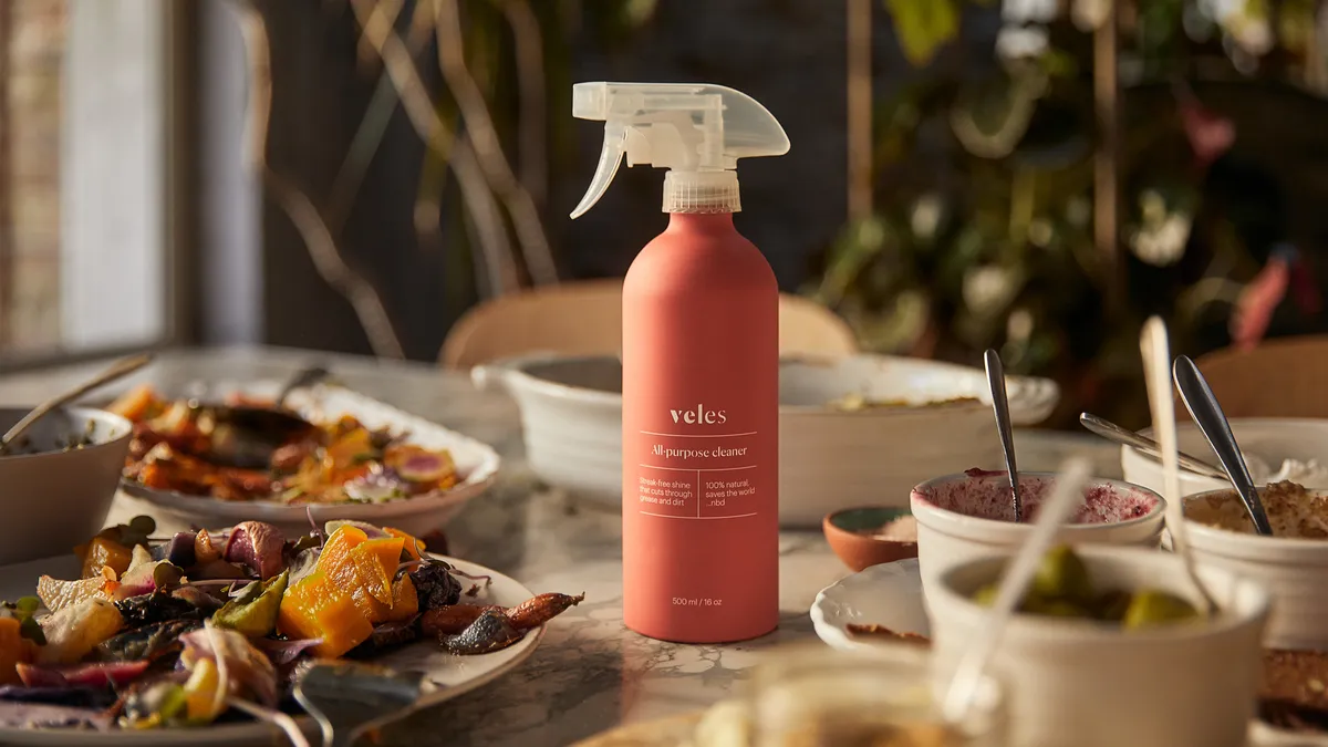 Veles, food-waste based cleaning spray by Ambrosia