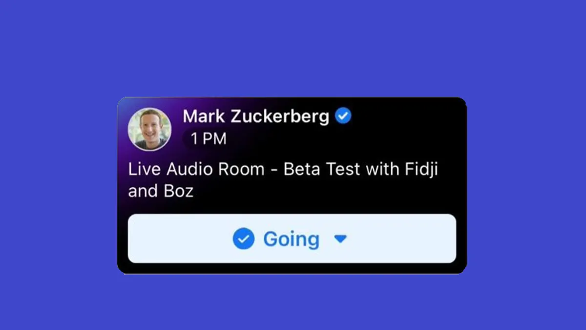 Facebook audio rooms