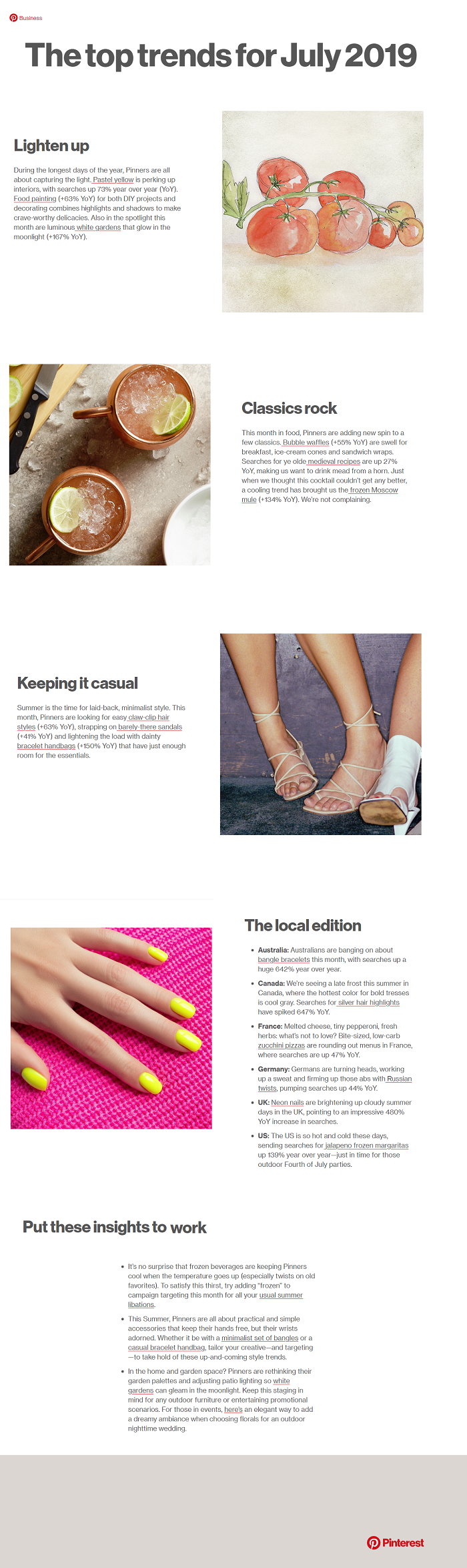 Pinterest Trends - July 2019