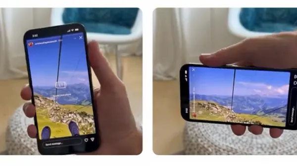 Instagram Stories spin mode