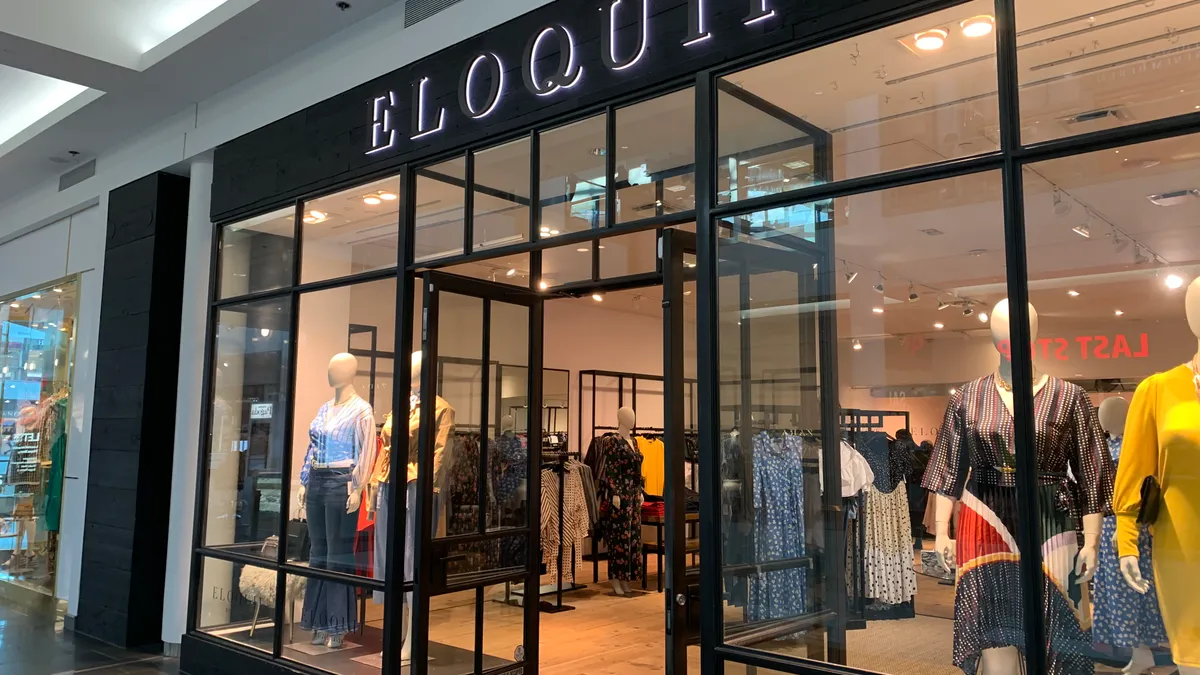 An Eloquii storefront at a mall