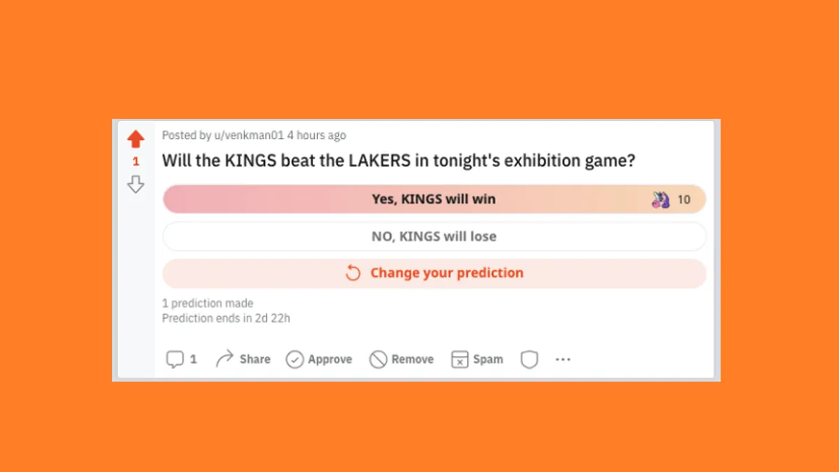 Reddit Predictions