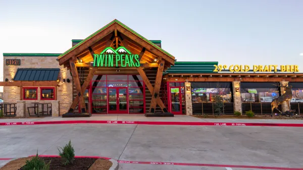 An exterior shot of Twin Peaks restaurant