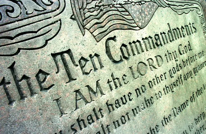 Where do Ten Commandment laws stand?
