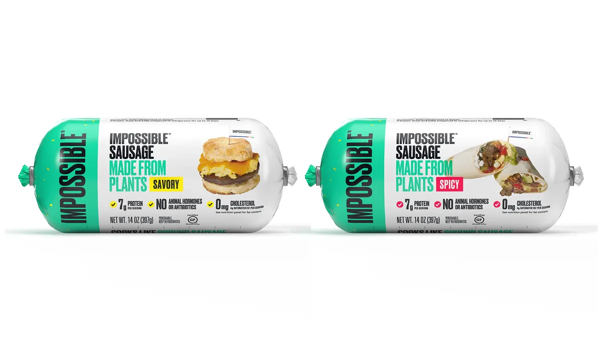 Impossible Sausage launched at retail in summer 2021.