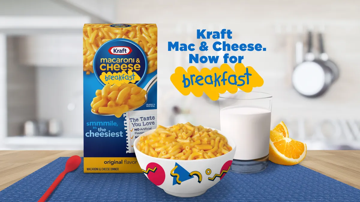 Kraft pushes Mac & Cheese for breakfast in new social campaign