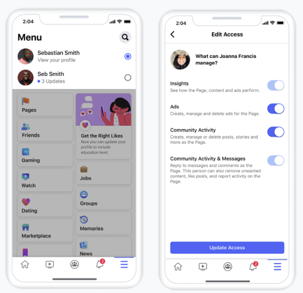 Facebook Pages for Creators update