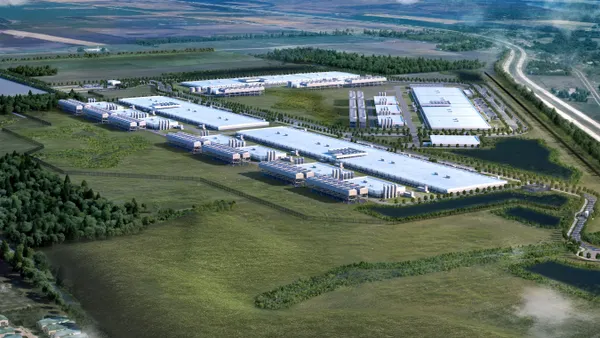 Aerial rendering of Stargate's campus in Port Washington, Wisconsin