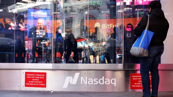 The Nasdaq Marketplace is seen on March 01, 2024 in New York City.